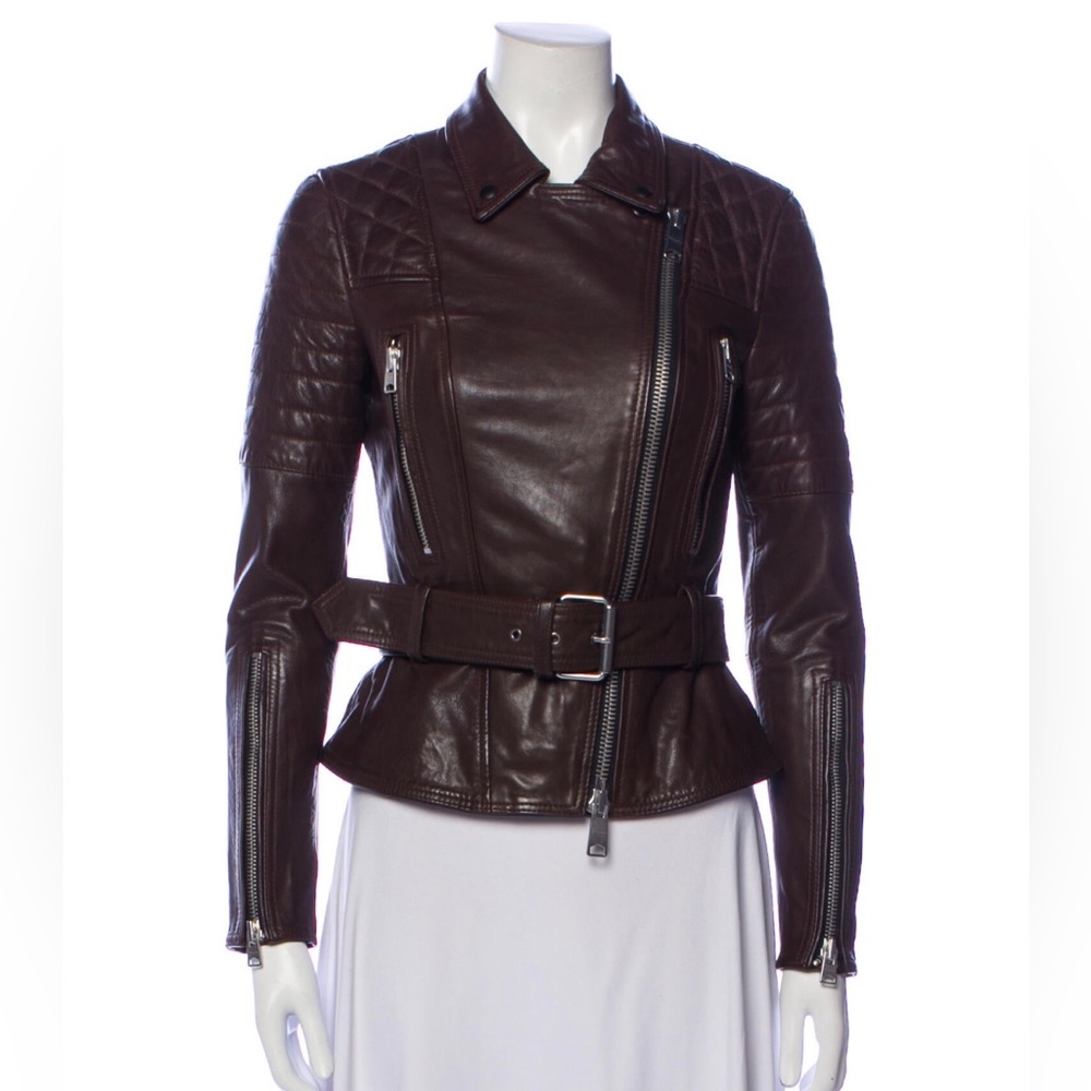 Authentic All Saints Lamb Leather Biker Jacket